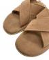 中古・古着 ISLAND SLIPPER (アイランドスリッパ) クロスストラップスウェードサンダル ブラウン サイズ:28cm：7000円