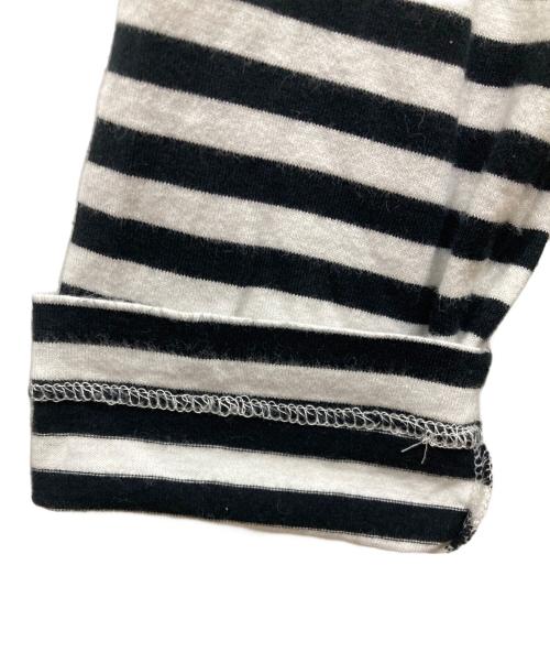 PLAY COMME des GARCONS（プレイコムデギャルソン）PLAY COMME des GARCONS (プレイコムデギャルソン) ハートワッペンボーダーカットソー ホワイト サイズ:SIZE Sの古着・服飾アイテム