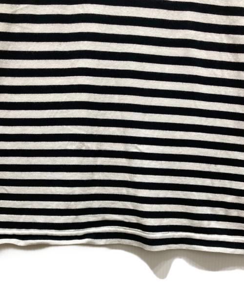 PLAY COMME des GARCONS（プレイコムデギャルソン）PLAY COMME des GARCONS (プレイコムデギャルソン) ハートワッペンボーダーカットソー ホワイト サイズ:SIZE Sの古着・服飾アイテム