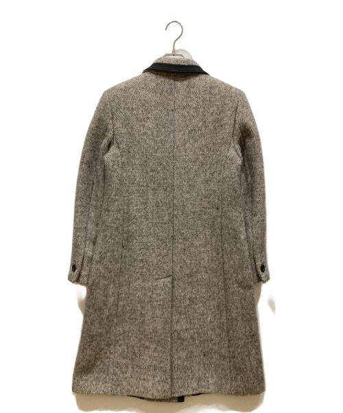 MaxMara（マックスマーラ）MaxMara (マックスマーラ) アルパカ混パイピングシャギーコート グレー サイズ:SIZE 38の古着・服飾アイテム