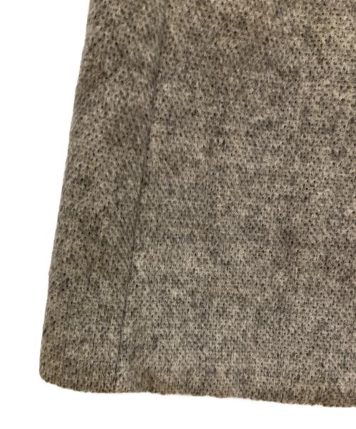 MaxMara（マックスマーラ）MaxMara (マックスマーラ) アルパカ混パイピングシャギーコート グレー サイズ:SIZE 38の古着・服飾アイテム