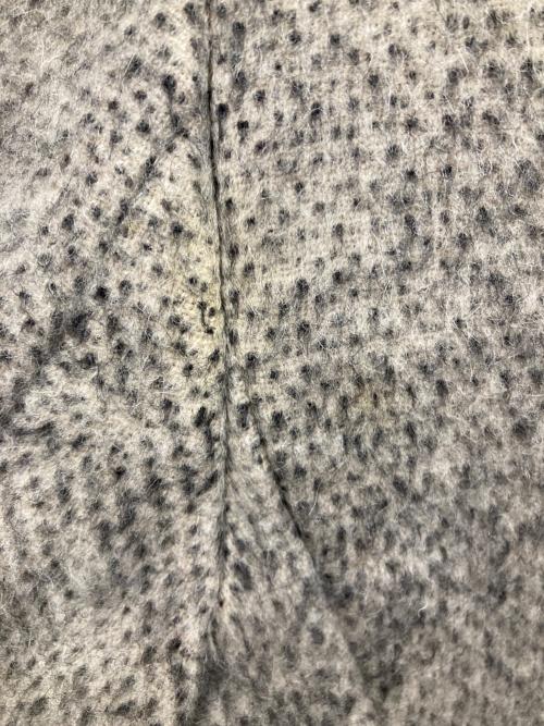 MaxMara（マックスマーラ）MaxMara (マックスマーラ) アルパカ混パイピングシャギーコート グレー サイズ:SIZE 38の古着・服飾アイテム