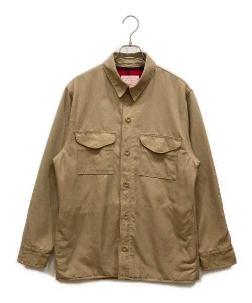 FILSON（フィルソン）FILSON (フィルソン) Antique Tin Cloth Jac Shirt ベージュ×レッド サイズ:SIZE Sの古着・服飾アイテム