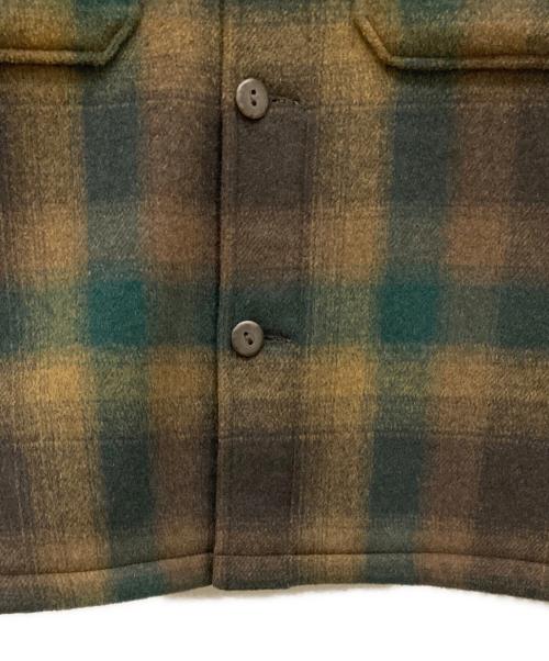 PENDLETON（ペンドルトン）PENDLETON (ペンドルトン) ウールシャツジャケット ブラウン×グリーン サイズ:SIZE Lの古着・服飾アイテム