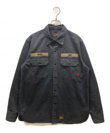 WTAPS（ダブルタップス）の古着「ミリタリーシャツジャケット」｜ネイビー