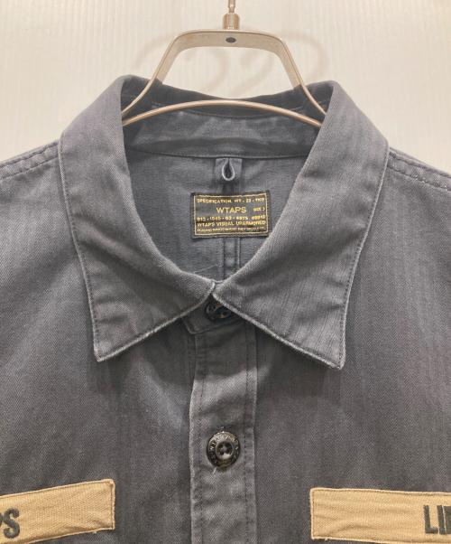 WTAPS（ダブルタップス）WTAPS (ダブルタップス) ミリタリーシャツジャケット ネイビー サイズ:SIZE 3の古着・服飾アイテム