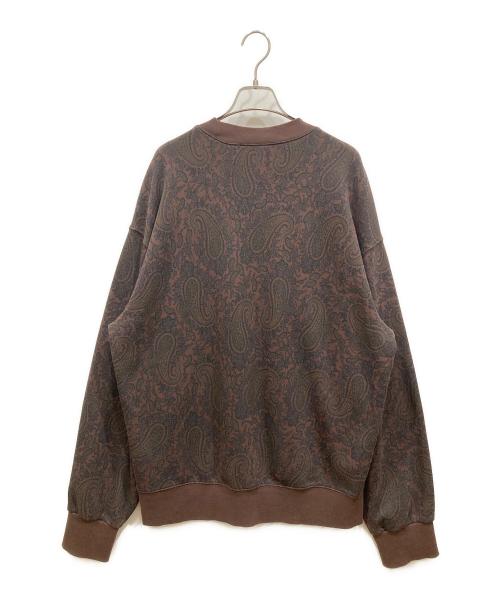 Carhartt WIP（カーハート ワーク イン プログレス）CARHARTT WIP (カーハート ワーク イン プログレス) PAISLEY SWEATSHIRT ブラウン サイズ:SIZE Mの古着・服飾アイテム