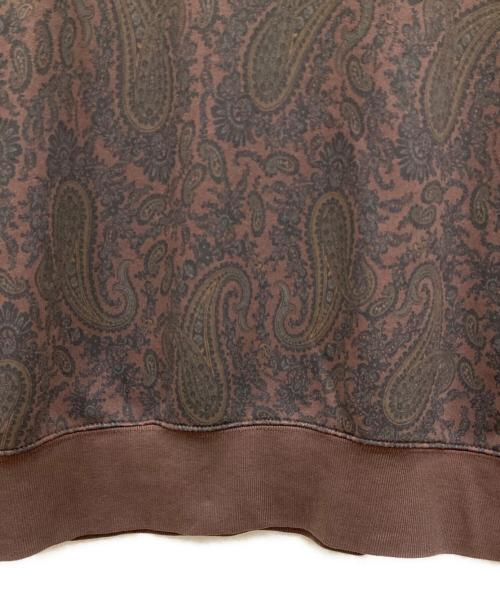 Carhartt WIP（カーハート ワーク イン プログレス）CARHARTT WIP (カーハート ワーク イン プログレス) PAISLEY SWEATSHIRT ブラウン サイズ:SIZE Mの古着・服飾アイテム