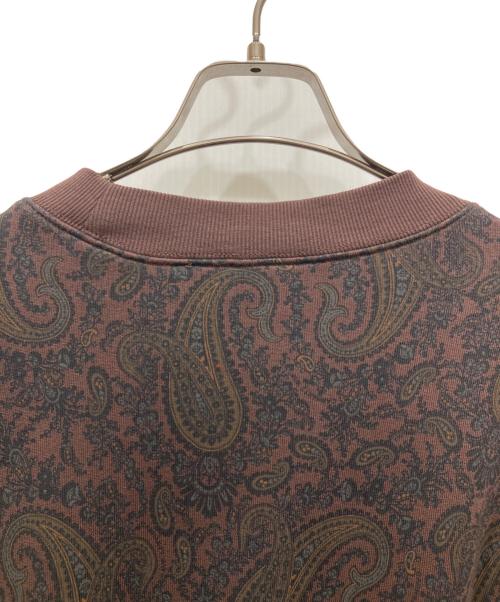 Carhartt WIP（カーハート ワーク イン プログレス）CARHARTT WIP (カーハート ワーク イン プログレス) PAISLEY SWEATSHIRT ブラウン サイズ:SIZE Mの古着・服飾アイテム