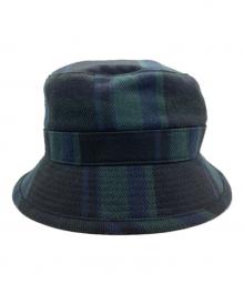 WTAPS（ダブルタップス）の古着「BUCKET 03 / HAT / COTTON. FLANNEL. TEXTILE」｜グリーン×ネイビー