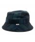 WTAPS (ダブルタップス) BUCKET 03 / HAT / COTTON. FLANNEL. TEXTILE グリーン×ネイビー サイズ:SIZE 03：6000円