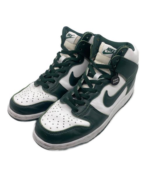 NIKE（ナイキ）NIKE (ナイキ) Dunk HI SP ホワイト×グリーン サイズ:26.5cmの古着・服飾アイテム