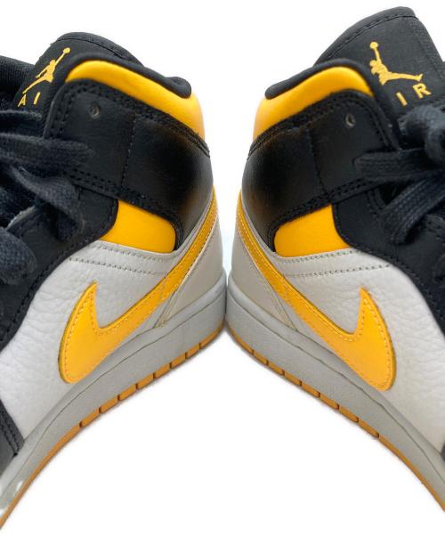 NIKE（ナイキ）NIKE (ナイキ) WMNS AIR JORDAN 1 MID SE ホワイト×イエロー サイズ:SIZE 26cmの古着・服飾アイテム