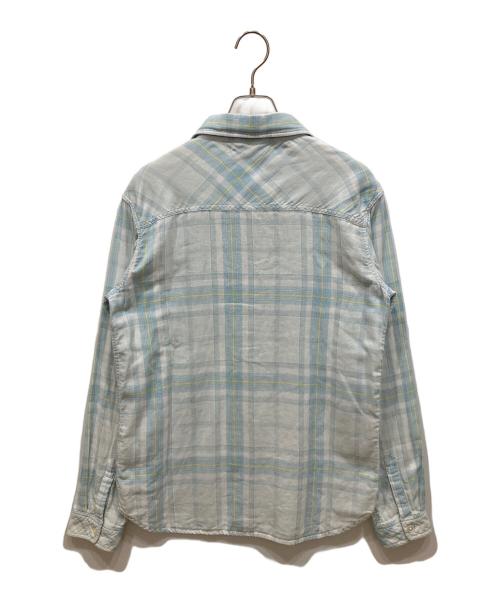 Ron Herman（ロンハーマン）Ron Herman (ロンハーマン) ガーゼ地チェックシャツ ブルー サイズ:SIZE Sの古着・服飾アイテム