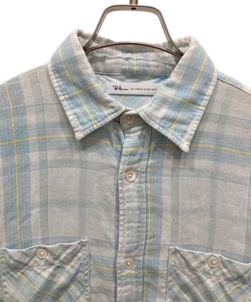 Ron Herman（ロンハーマン）Ron Herman (ロンハーマン) ガーゼ地チェックシャツ ブルー サイズ:SIZE Sの古着・服飾アイテム