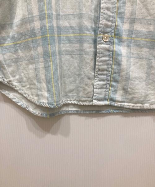 Ron Herman（ロンハーマン）Ron Herman (ロンハーマン) ガーゼ地チェックシャツ ブルー サイズ:SIZE Sの古着・服飾アイテム