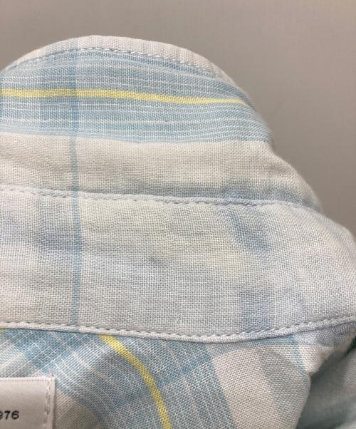Ron Herman（ロンハーマン）Ron Herman (ロンハーマン) ガーゼ地チェックシャツ ブルー サイズ:SIZE Sの古着・服飾アイテム