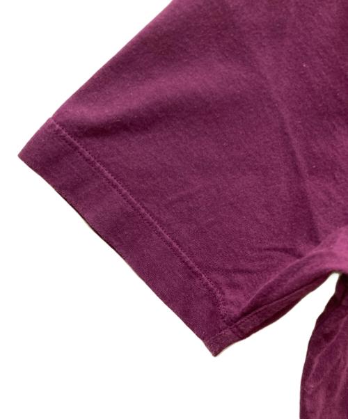 STONE ISLAND（ストーンアイランド）STONE ISLAND (ストーンアイランド) ロゴ刺繍VネックTシャツ パープル サイズ:SIZE Sの古着・服飾アイテム