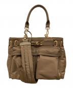 GOOD GRIEF!グッドグリーフ）の古着「BELTED SHOULDER BAG 2way」｜ベージュ