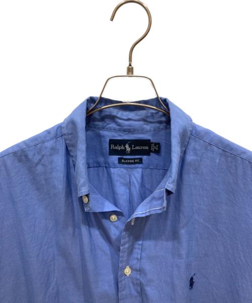 POLO RALPH LAUREN（ポロ・ラルフローレン）POLO RALPH LAUREN (ポロ・ラルフローレン) ボタンダウンシャツ　CLASSIC FIT ブルー サイズ:SIZE 17 1/2の古着・服飾アイテム