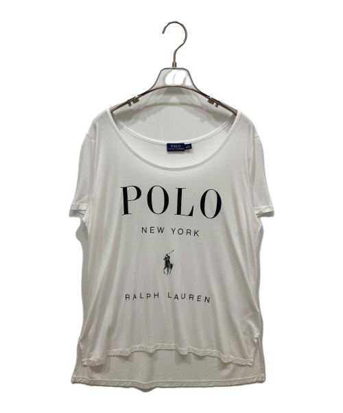 RALPH LAUREN（ラルフローレン）RALPH LAUREN (ラルフローレン) ストーンロゴTシャツ ホワイト サイズ:SIZE Sの古着・服飾アイテム