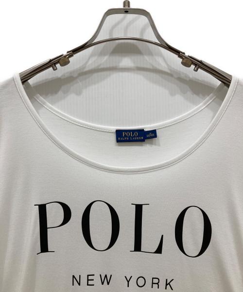 RALPH LAUREN（ラルフローレン）RALPH LAUREN (ラルフローレン) ストーンロゴTシャツ ホワイト サイズ:SIZE Sの古着・服飾アイテム