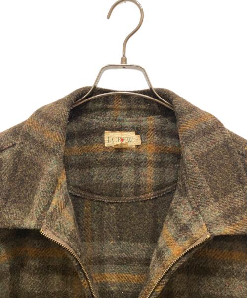 J.CREW（ジェイクルー）J.CREW (ジェイクルー) チェックウールジャケット ブラウン サイズ:SIZE XLの古着・服飾アイテム