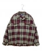 POLO RALPH LAURENポロ・ラルフローレン）の古着「オンブレチェックシャツ」｜グレー×レッド