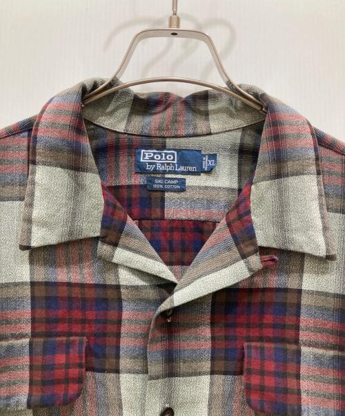 POLO RALPH LAUREN（ポロ・ラルフローレン）POLO RALPH LAUREN (ポロ・ラルフローレン) オンブレチェックシャツ グレー×レッド サイズ:SIZE XLの古着・服飾アイテム