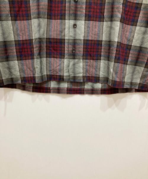 POLO RALPH LAUREN（ポロ・ラルフローレン）POLO RALPH LAUREN (ポロ・ラルフローレン) オンブレチェックシャツ グレー×レッド サイズ:SIZE XLの古着・服飾アイテム