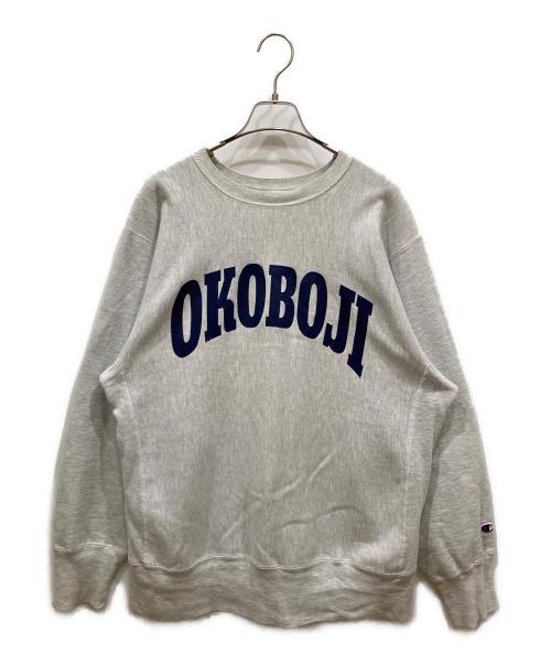 Champion（チャンピオン）Champion (チャンピオン) 両面プリントリバースウィーブスウェット グレー サイズ:SIZE XLの古着・服飾アイテム