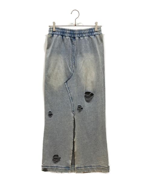 MAISON SPECIAL（メゾンスペシャル）MAISON SPECIAL (メゾンスペシャル) Denim-like Distressed Skirt ブルー サイズ:SIZE 38の古着・服飾アイテム
