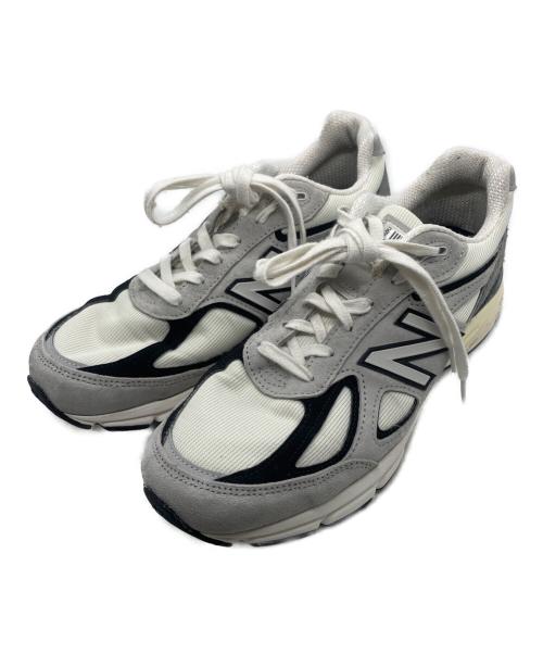 NEW BALANCE（ニューバランス）NEW BALANCE (ニューバランス) ローカットスニーカー グレー×ホワイト サイズ:27.5cmの古着・服飾アイテム