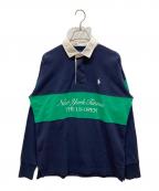 POLO RALPH LAURENポロ・ラルフローレン）の古着「ラガーシャツ」｜ネイビー