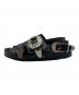 TOGA PULLA (トーガ プルラ) メタルエンボスサンダル ブラック サイズ:SIZE 36：9000円