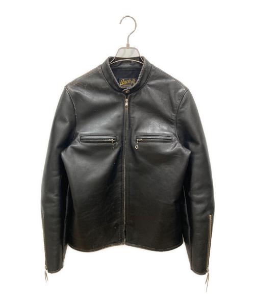 Buco（ブコ）Buco (ブコ) THE REAL McCOY'S (ザ・リアルマッコイズ) J-100ホースハイドレザージャケット ブラック サイズ:SIZE 38の古着・服飾アイテム