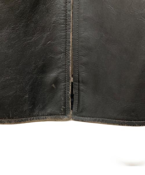Buco（ブコ）Buco (ブコ) THE REAL McCOY'S (ザ・リアルマッコイズ) J-100ホースハイドレザージャケット ブラック サイズ:SIZE 38の古着・服飾アイテム