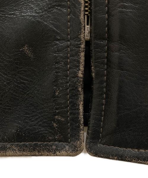 Buco（ブコ）Buco (ブコ) THE REAL McCOY'S (ザ・リアルマッコイズ) J-100ホースハイドレザージャケット ブラック サイズ:SIZE 38の古着・服飾アイテム