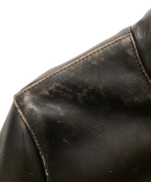 Buco（ブコ）Buco (ブコ) THE REAL McCOY'S (ザ・リアルマッコイズ) J-100ホースハイドレザージャケット ブラック サイズ:SIZE 38の古着・服飾アイテム