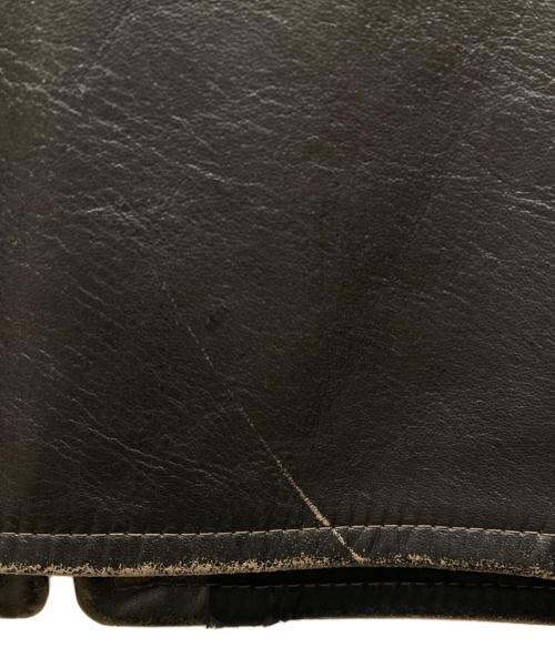 Buco（ブコ）Buco (ブコ) THE REAL McCOY'S (ザ・リアルマッコイズ) J-100ホースハイドレザージャケット ブラック サイズ:SIZE 38の古着・服飾アイテム
