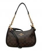 COACHコーチ）の古着「テリ ショルダー バッグ」｜ベージュ