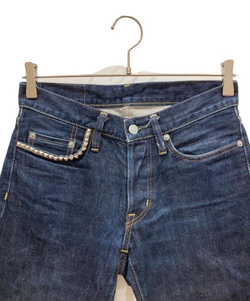 Hysteric Glamour（ヒステリックグラマー）Hysteric Glamour (ヒステリックグラマー) スタッズ加工デニムパンツ インディゴ サイズ:SIZE 28の古着・服飾アイテム
