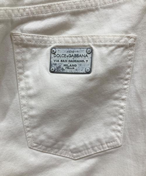 DOLCE & GABBANA（ドルチェ＆ガッバーナ）DOLCE & GABBANA (ドルチェ＆ガッバーナ) ホワイトデニムパンツ ホワイト サイズ:SIZE 46の古着・服飾アイテム