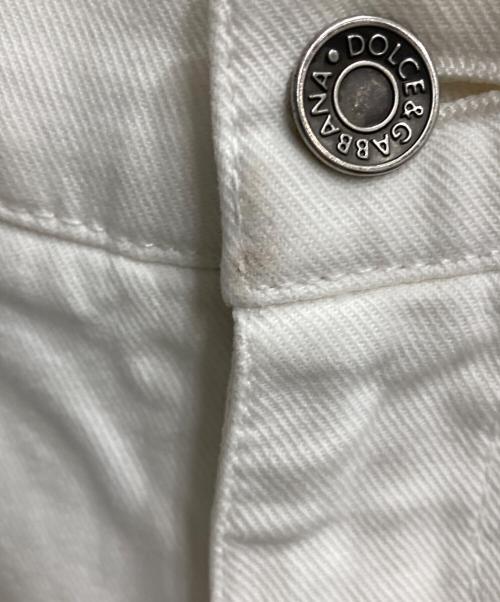 DOLCE & GABBANA（ドルチェ＆ガッバーナ）DOLCE & GABBANA (ドルチェ＆ガッバーナ) ホワイトデニムパンツ ホワイト サイズ:SIZE 46の古着・服飾アイテム