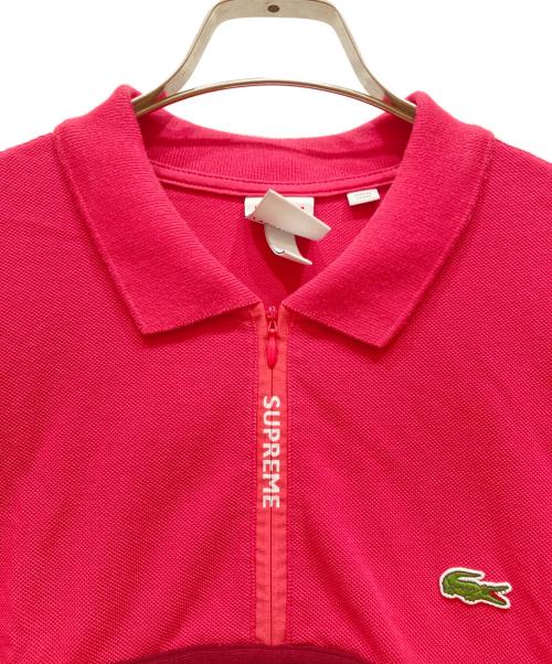 SUPREME（シュプリーム）Supreme (シュプリーム) LACOSTE LIVE (ラコステライブ) ポロシャツ ピンク サイズ:SIZE Sの古着・服飾アイテム