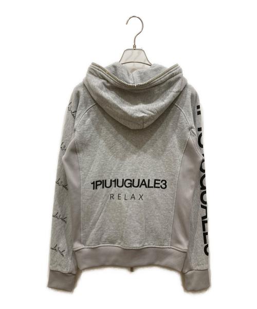 1PIU1UGUALE3 RELAX（ウノピゥウノウグァーレトレ リラックス）1piu1uguale3 relax (ウノピゥウノウグァーレトレ リラックス) ジップパーカー グレー サイズ:SIZE Lの古着・服飾アイテム