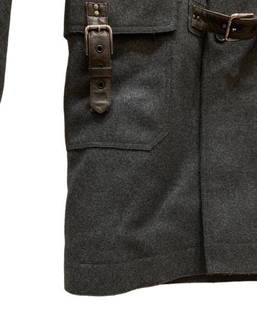 DOLCE & GABBANA（ドルチェ＆ガッバーナ）DOLCE & GABBANA (ドルチェ＆ガッバーナ) ラクーンファーダッフルコート グレー サイズ:SIZE 48の古着・服飾アイテム