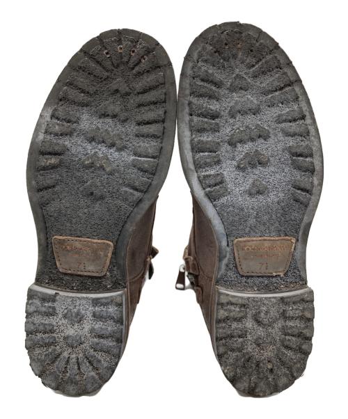 DOLCE & GABBANA（ドルチェ＆ガッバーナ）DOLCE & GABBANA (ドルチェ＆ガッバーナ) レザーブーツ ブラウン サイズ:SIZE 7 1/2の古着・服飾アイテム