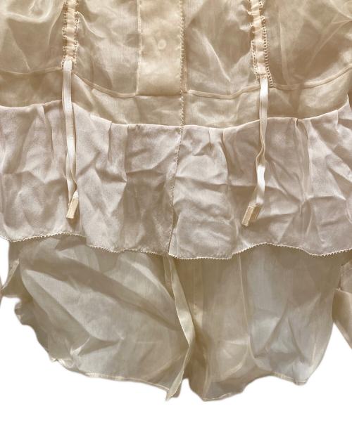 LOUIS VUITTON（ルイ ヴィトン）LOUIS VUITTON (ルイ ヴィトン) シアーシャツセットワンピース ベージュ サイズ:SIZE 36の古着・服飾アイテム