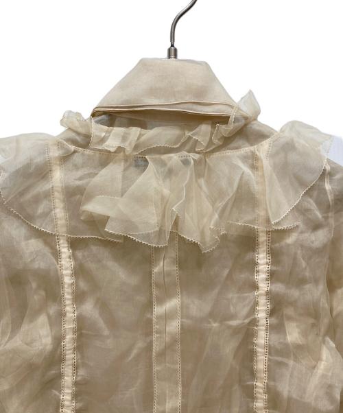 LOUIS VUITTON（ルイ ヴィトン）LOUIS VUITTON (ルイ ヴィトン) シアーシャツセットワンピース ベージュ サイズ:SIZE 36の古着・服飾アイテム